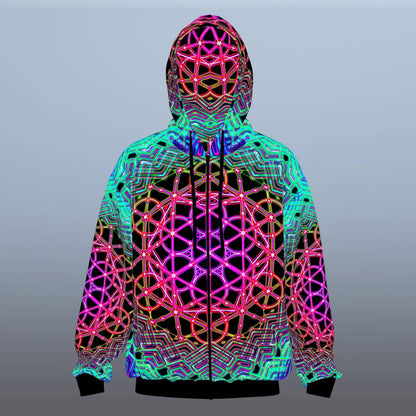 Mandala UV Reactive Hoodie | Psychedelic Festival Hoodie