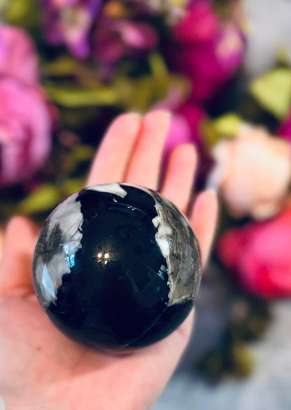 Volcano Agate Sphere | UV Fluorescent Crystal Sphere