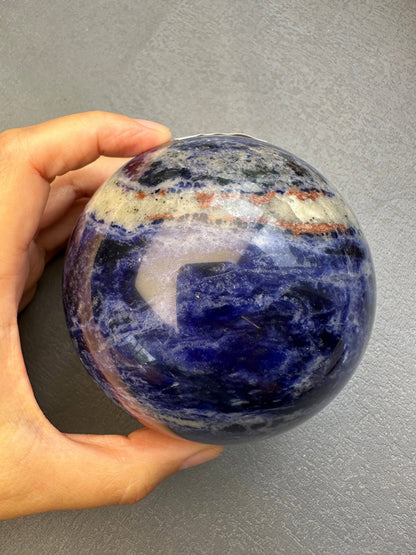 Large Sodalite Sphere | Crystal for Clarity & Communication