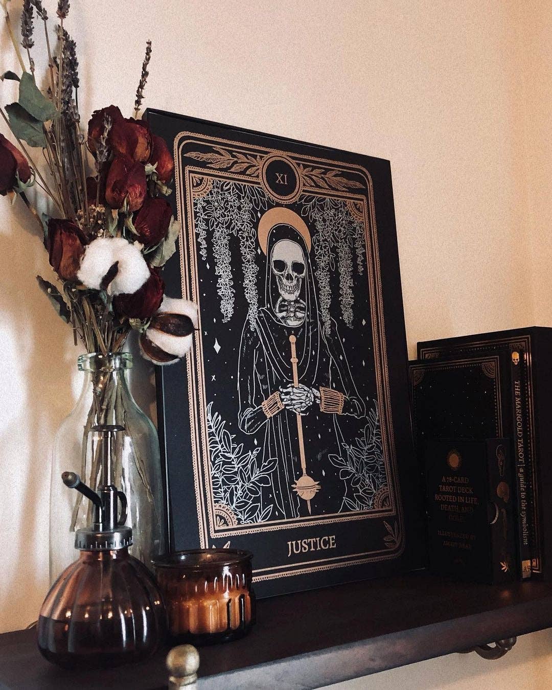 Marigold Tarot Print – Justice | Amrit Brar