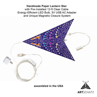 Orléans | 5 Point 24" Purple/White | Paper Star Light