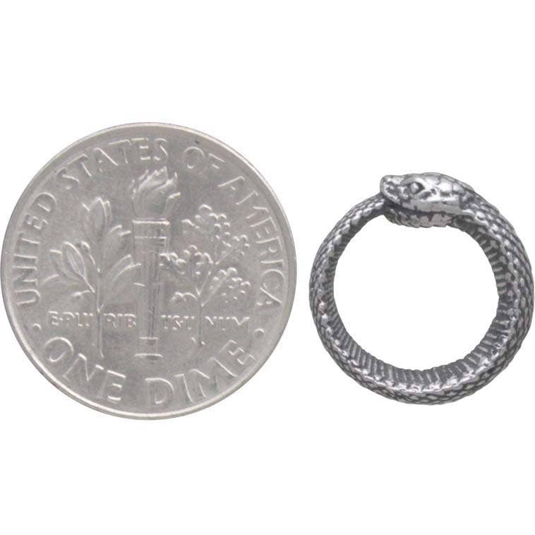 Ouroboros Post Earrings | Sterling Silver