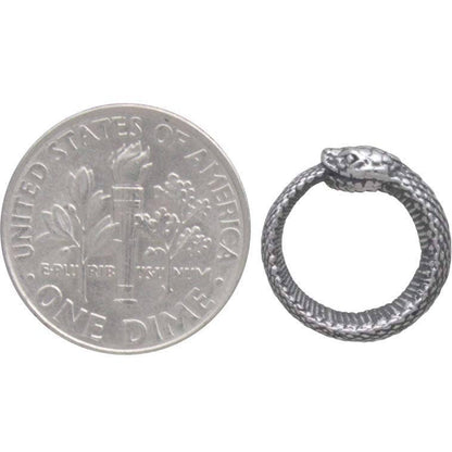Ouroboros Post Earrings | Sterling Silver