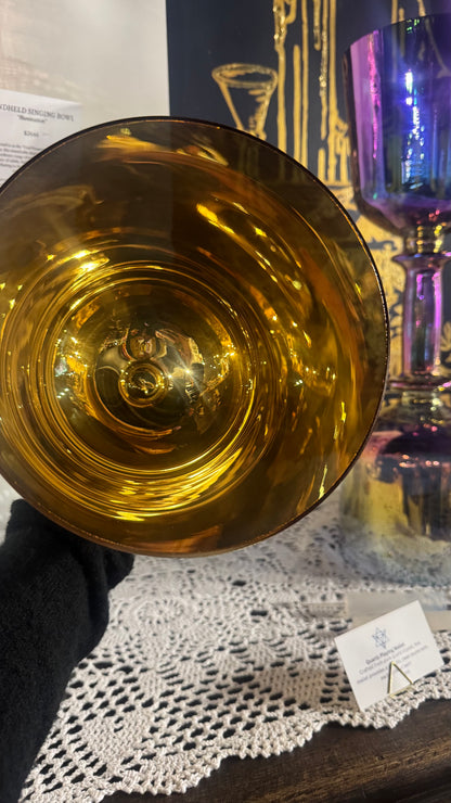 24K Gold Handheld Crystal Singing Bowl | B3 | A=432 Hz | Crown Chakra
