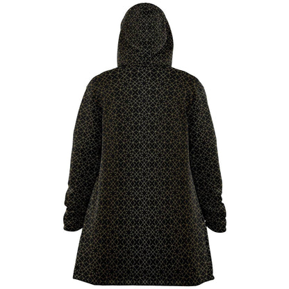 Sacred Geometry Flower Sherpa Cloak | Recycled Performance Fleece | Manifestie