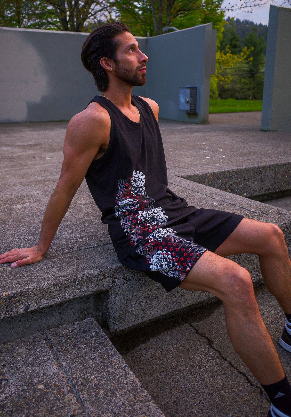 Bloom Mode Tank Top | Nature-Inspired Cotton Tank | Rythmatix