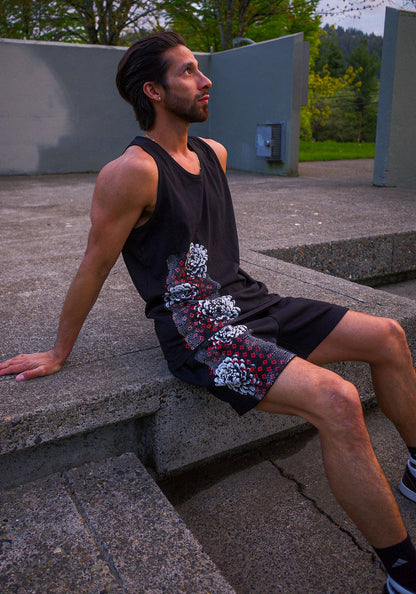 Bloom Mode Tank Top | Nature-Inspired Cotton Tank | Rythmatix
