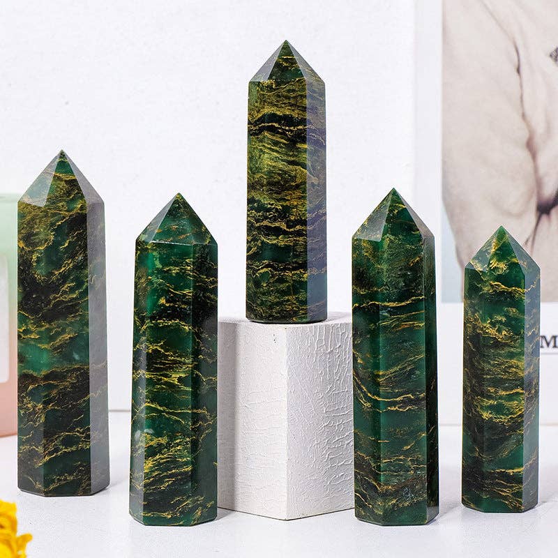 Emerald Tower | Crystal for Abundance & Balance