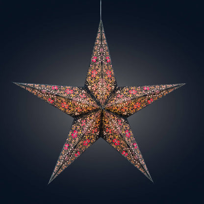 Cathedral | 5 Point 24" Pink/Black | Paper Star Light
