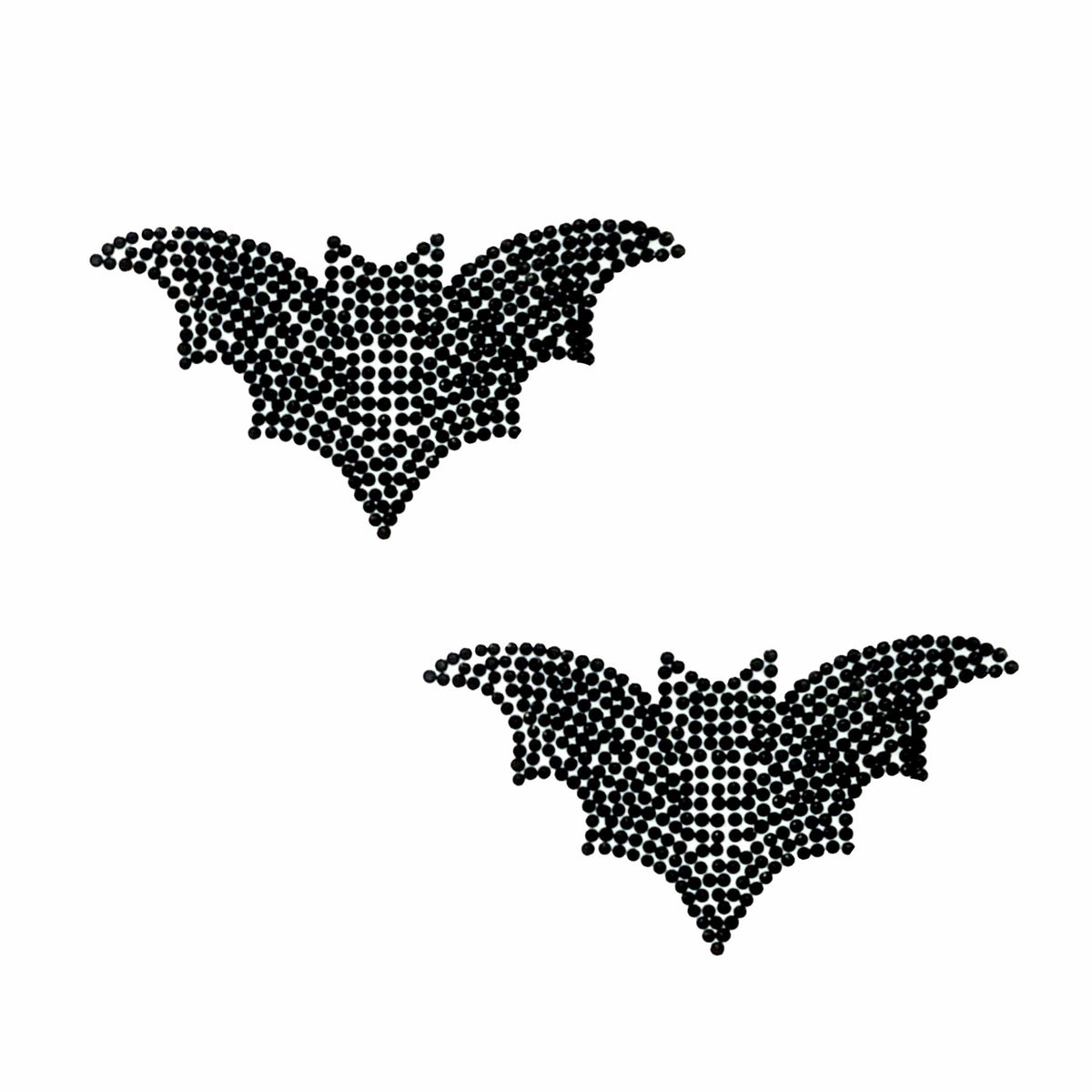 I am the Night Black Bat Crystal Jewel Pasties