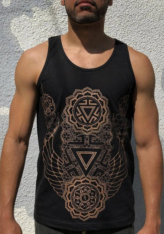 Ascendant Chakra Tank Top | Sacred Geometry Cotton | Rythmatix