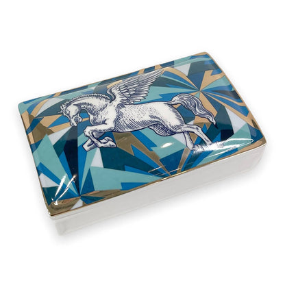 Pegasus Ceramic Box | Bone China Keepsake Box