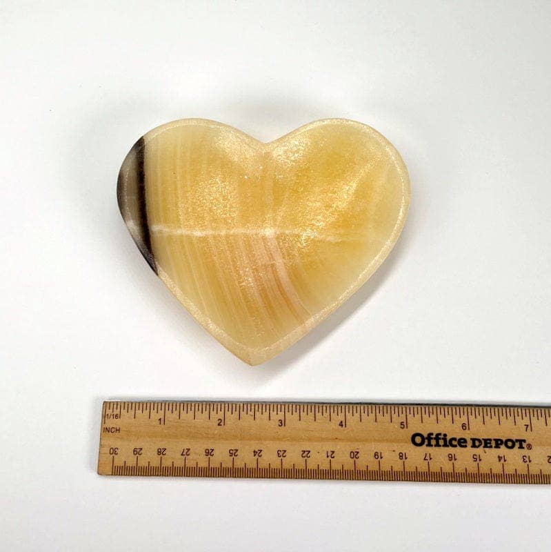 Mexican Onyx Heart Dish | Crystal Décor & Jewelry Tray