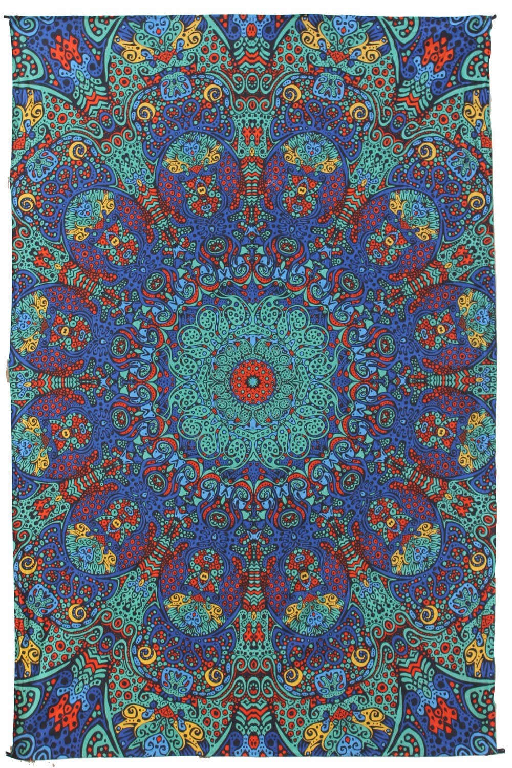 Blue Burst 3D Tapestry | Chris Pinkerton Visionary Art