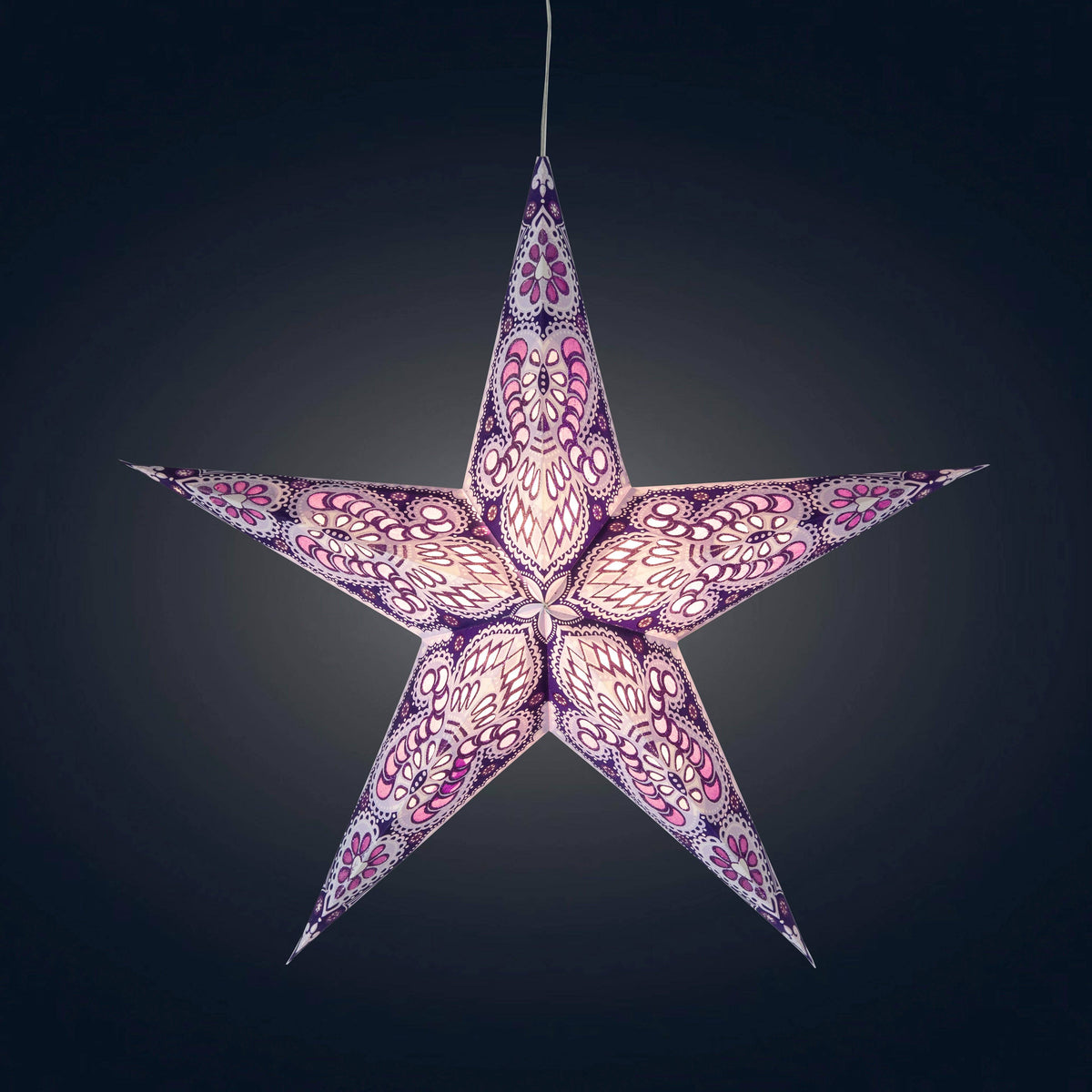 Phoenix 5 Point 16" Violet | Paper Star Light