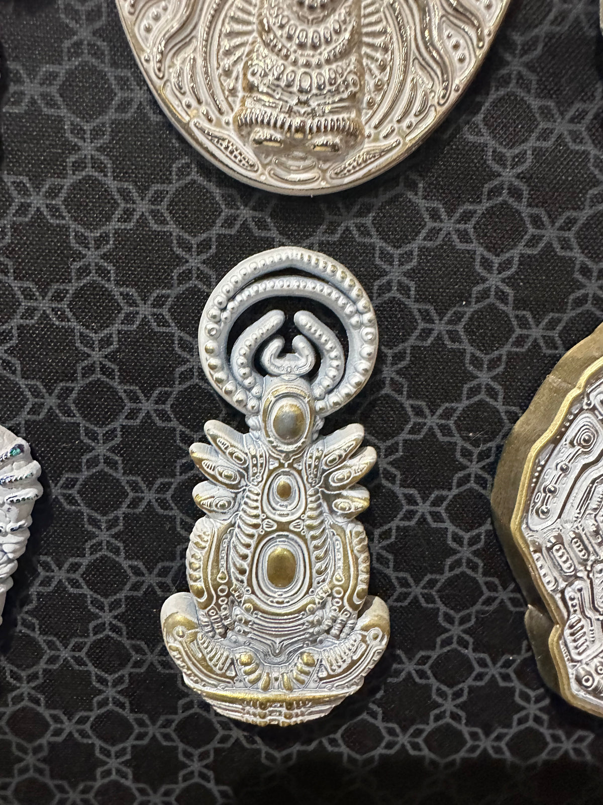 Transmutation Pin by Ben Ridgway Gold w/ White Patina LE 50
