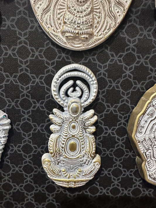 Transmutation Pin by Ben Ridgway Gold w/ White Patina LE 50