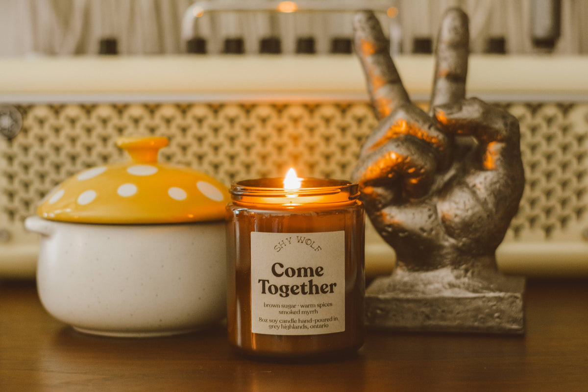 Come Together Music Inspired Soy Candle | Brown Sugar, Spices & Smoked Myrrh
