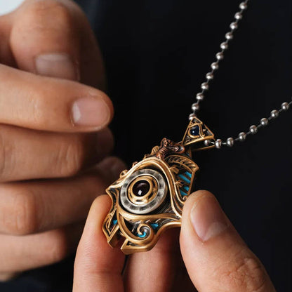 Eye of Horus Spinner Pendant | Coppertist.Wu