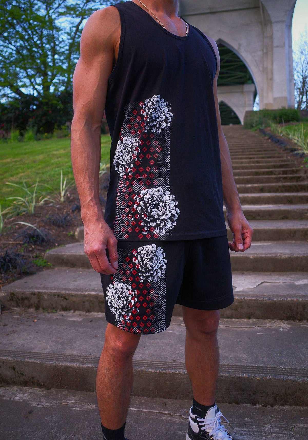 Bloom Mode Tank Top | Nature-Inspired Cotton Tank | Rythmatix