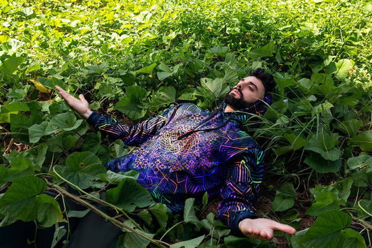 Flower of Life UV Reactive Hoodie | Sacred Geometry Hoodie