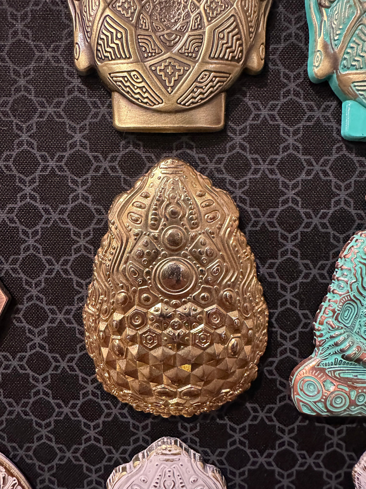 Egg Artifact Pins by Ben Ridgway