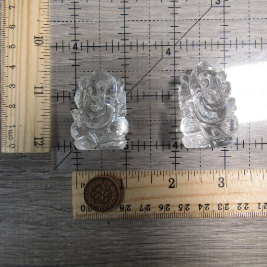 Clear Quartz Ganesha Figurine | Symbol of Wisdom & New Beginnings