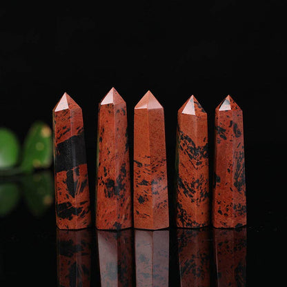 Mahogany Obsidian Tower | Crystal for Strength & Protection