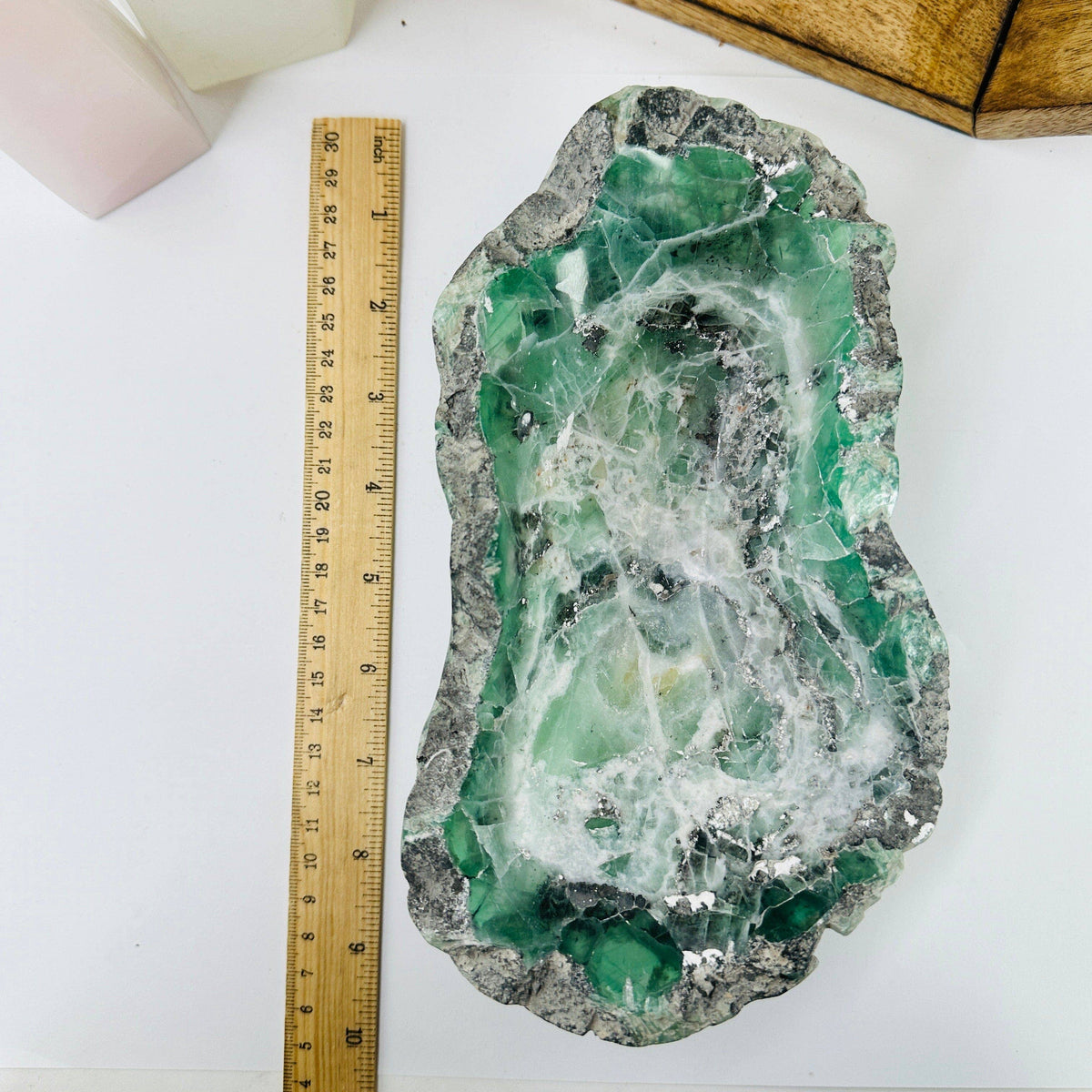 Fluorite Freeform Crystal Bowl | Decorative Crystal Dish