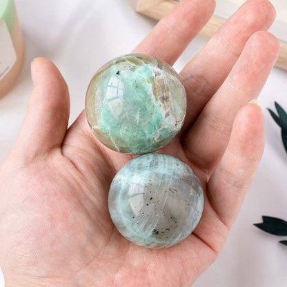 Green Moonstone Sphere | Crystal for Emotional Balance