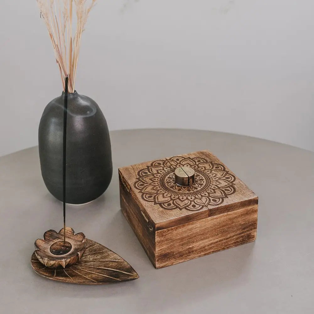 Mandala Keepsake Box | Handcrafted Sacred Storage Box