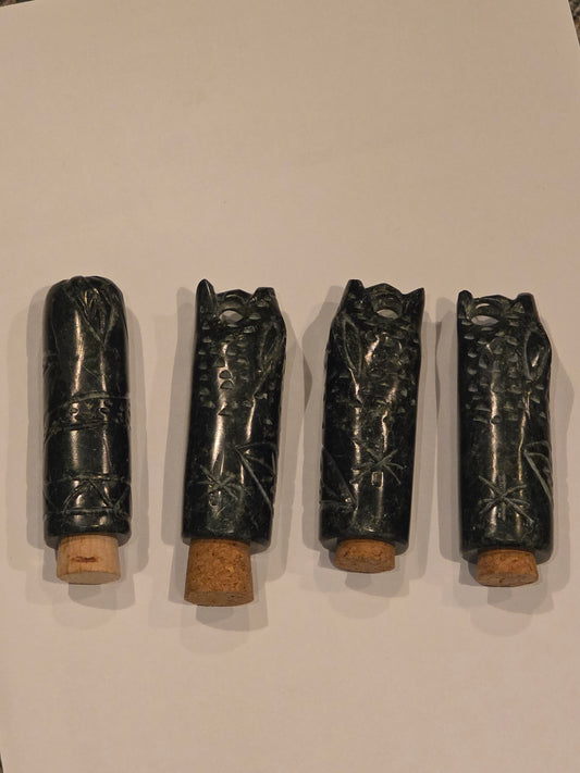 Stone Rapé Bottle | Earth Vessel – Grounding & Ritual
