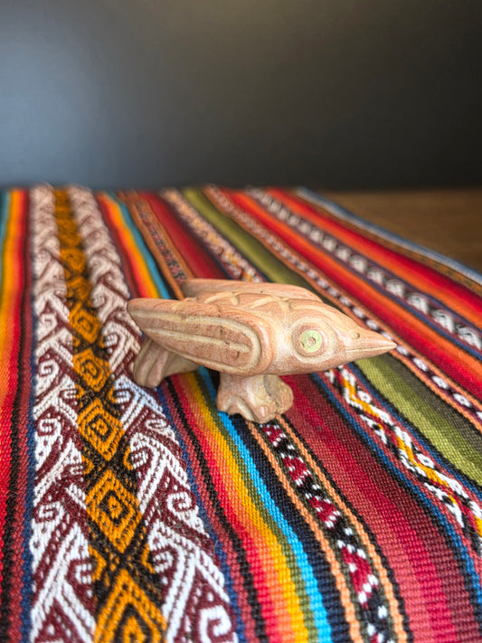Peruvian Stone Hummingbird | Hand-Carved Andean Sculpture