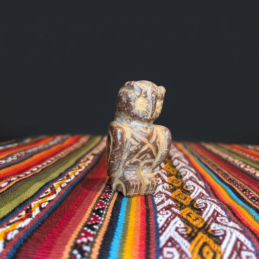 Peruvian Stone Owl | Hand-Carved Symbol of Wisdom
