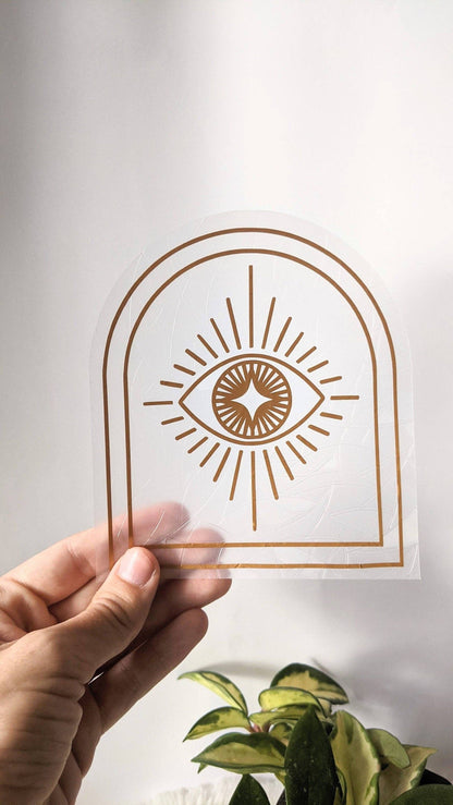 Evil Eye Rainbow Suncatcher | Prismatic Window Cling