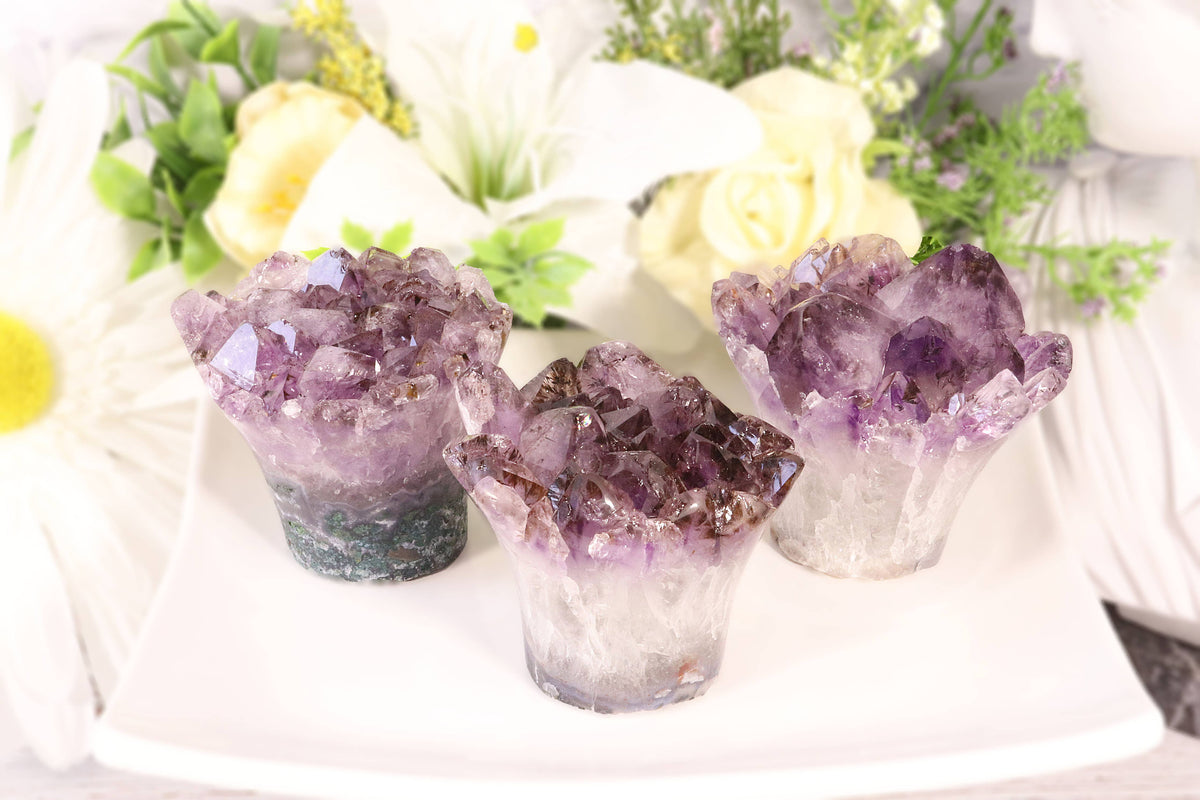 Amethyst Bouquet from Uruguay | Natural Crystal Display Piece