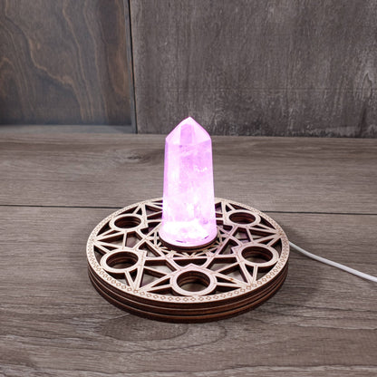 LED Crystal Display Stand | Light, Clarity & Presentation