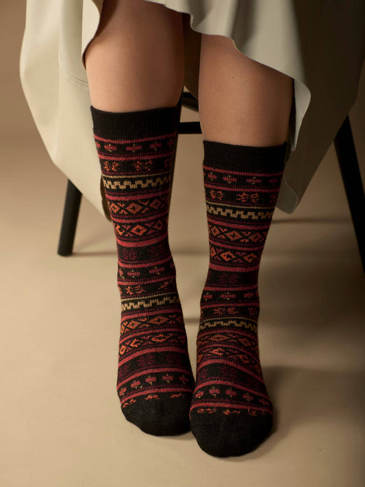 Moche Alpaca Socks | Full Cushion Socks | Crew Socks | NEW