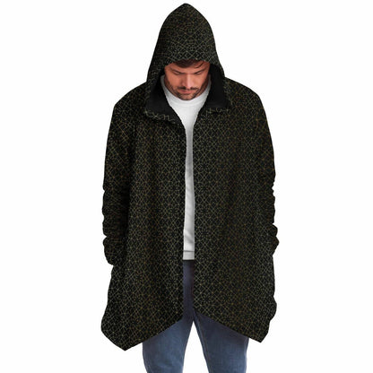 Sacred Geometry Flower Sherpa Cloak | Recycled Performance Fleece | Manifestie
