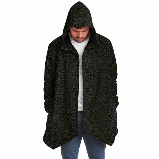Sacred Geometry Flower Sherpa Cloak | Recycled Performance Fleece | Manifestie