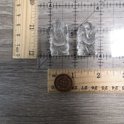 Clear Quartz Ganesha Figurine | Symbol of Wisdom & New Beginnings