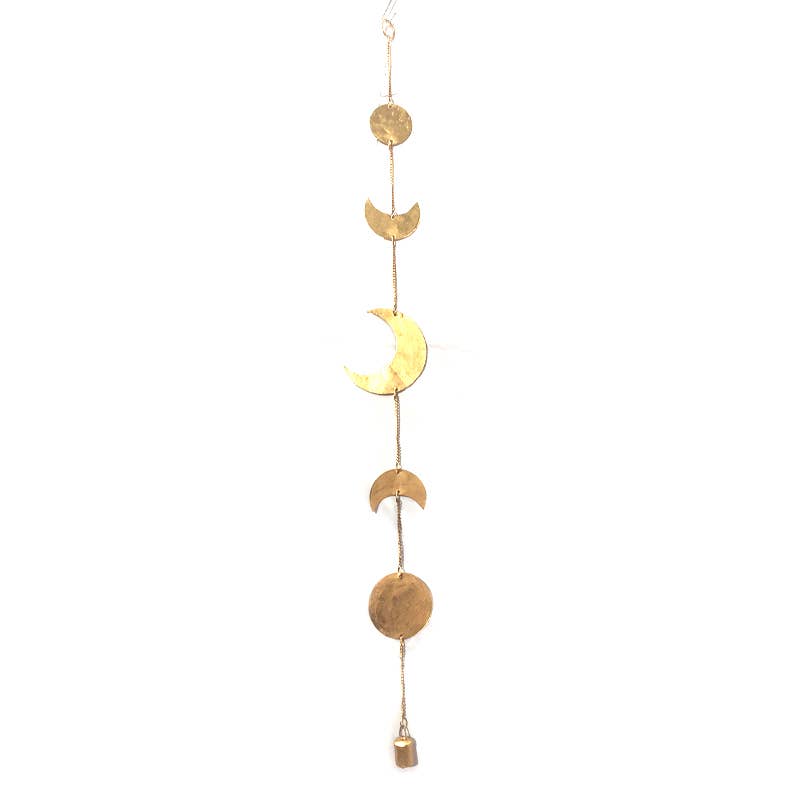 Moon Phase Chime | Lunar Wind Chime in Gold