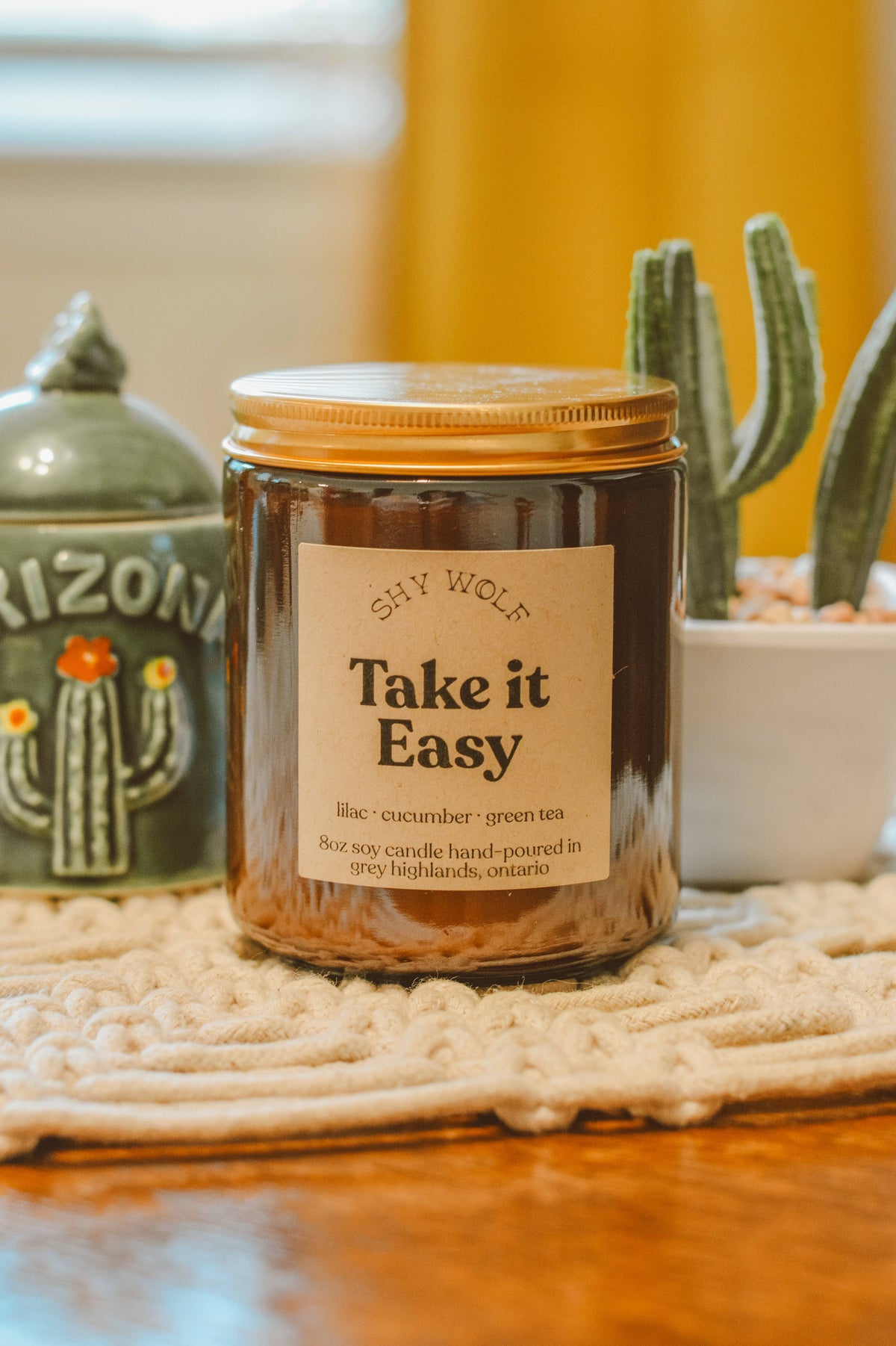 Take It Easy Music Inspired Soy Candle | Lilac, Cucumber & Green Tea