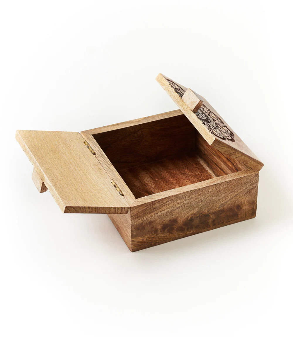 Mandala Keepsake Box | Handcrafted Sacred Storage Box