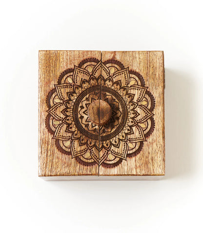 Mandala Keepsake Box | Handcrafted Sacred Storage Box