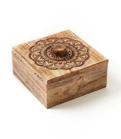 Mandala Keepsake Box | Handcrafted Sacred Storage Box