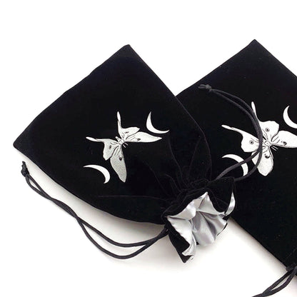 Luna Moth Tarot Pouch | Velvet Deck Storage Bag