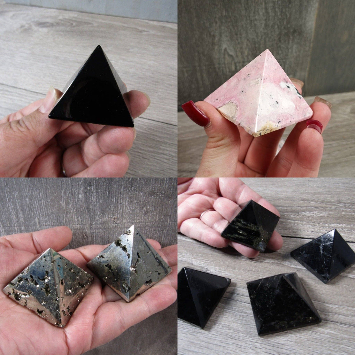 Gemstone Crystal Pyramid | Sacred Geometry Meditation Tool
