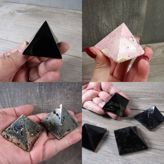 Gemstone Crystal Pyramid | Sacred Geometry Meditation Tool