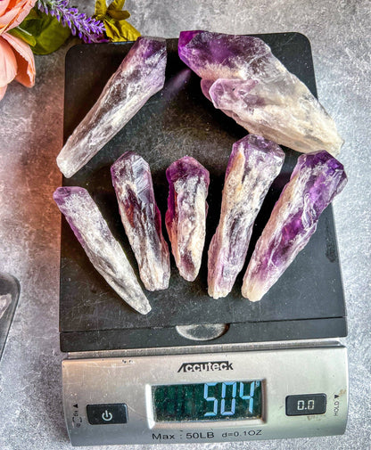 Dragon-Tooth Amethyst Spears from Brazil | Raw Natural Crystal Points